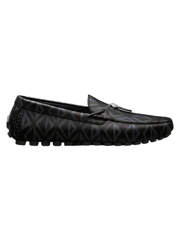 CD Diamond Drawstring Loafers Black Dior