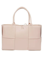 Bottega Veneta Intrecciato Arco Medium Tote Bag Pink