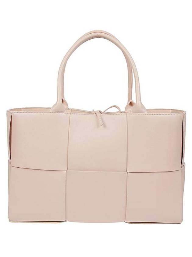 Bottega Veneta Intrecciato Arco Medium Tote Bag Pink