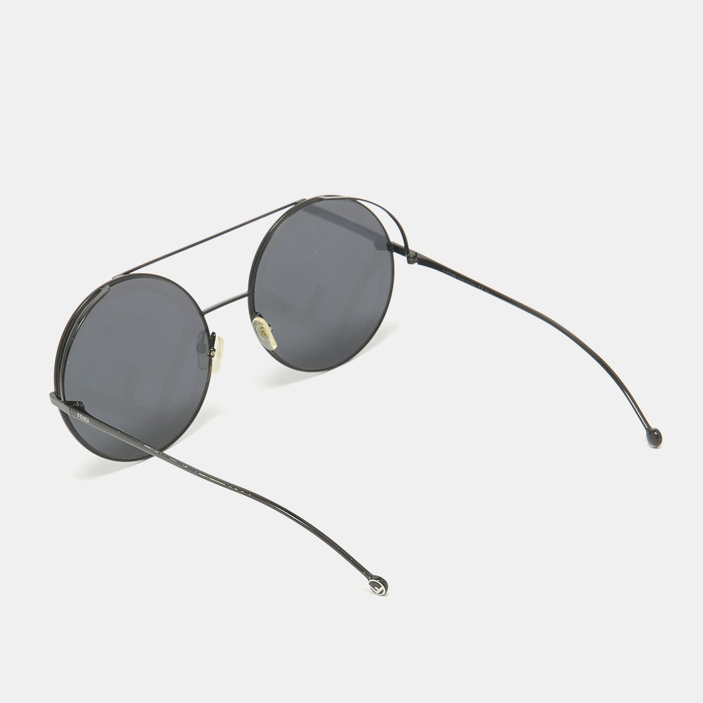 Fendi Black Ff 0285/s Round Sunglasses