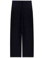 Balenciaga Women's Wool Straight Pants Black