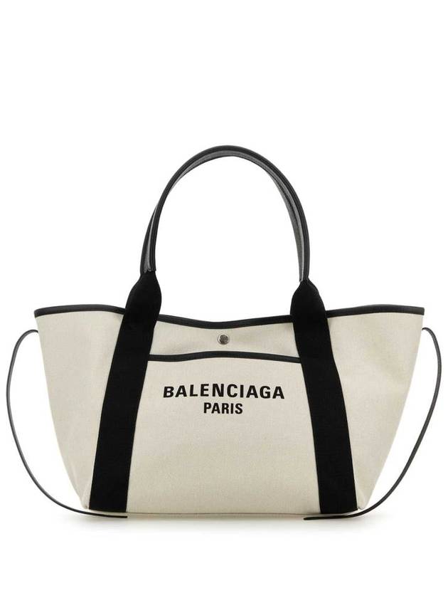 Balenciaga Women s Biarritz Medium Tote Bag Beige Black
