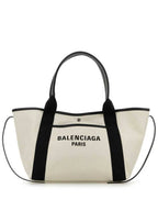 Balenciaga Women s Biarritz Medium Tote Bag Beige Black
