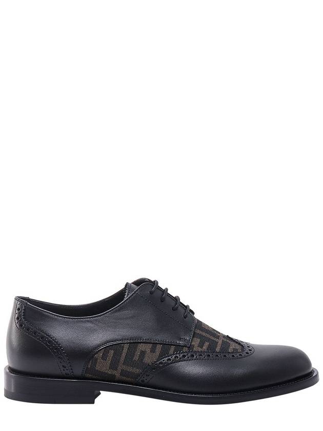 Fendi Leather Lace Up Derby Black