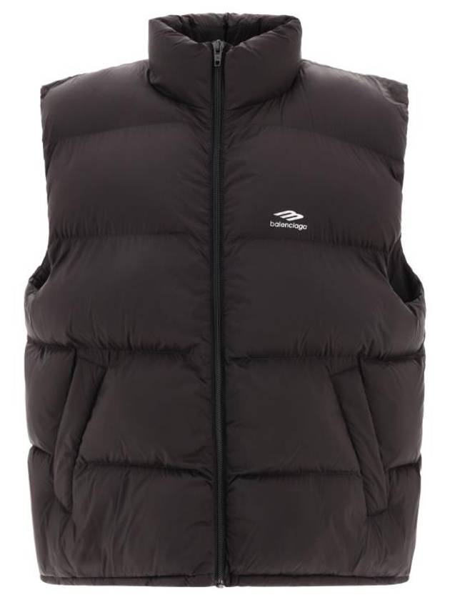 Balenciaga Quilted Nylon Puffer Vest Black