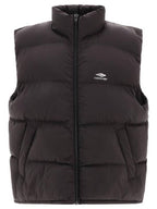 Balenciaga Quilted Nylon Puffer Vest Black