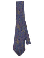 100 silk blue purple pattern tie Dior