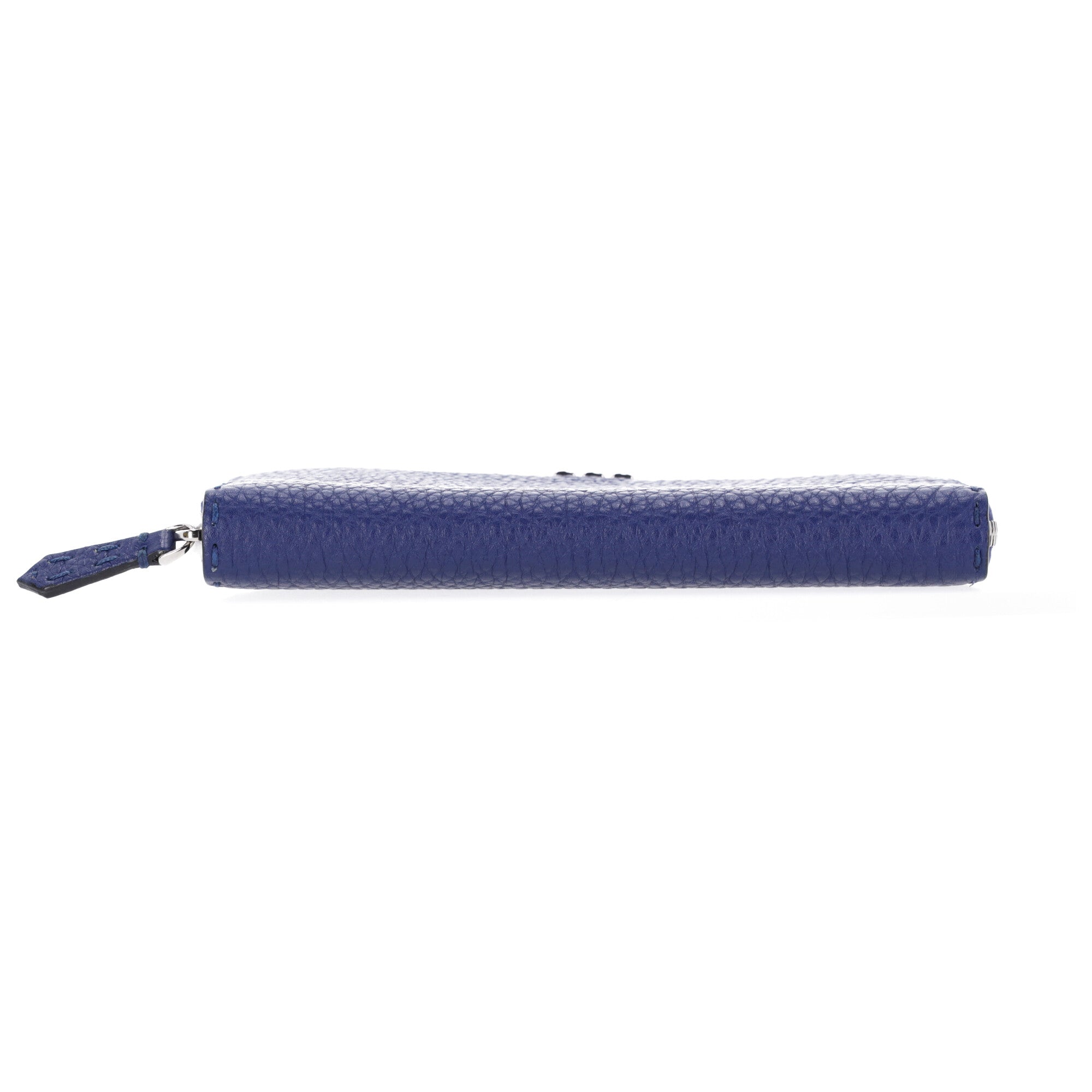 Fendi Zipped Wallet in Blue Leather