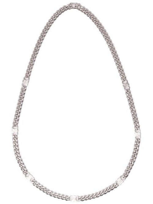 CELINE Men's Triomphe Gourmet Necklace Silver