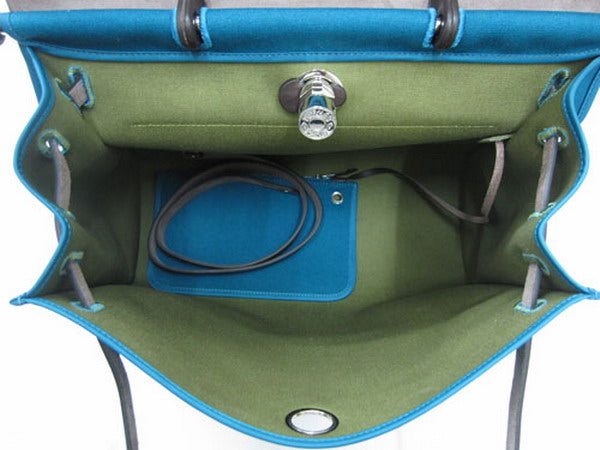 Hermes Herbag H1090L Ladies Canvas Coffee