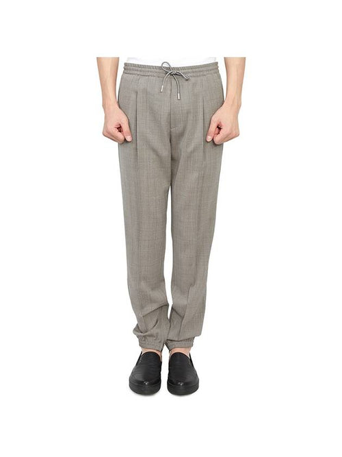 Wool Twill Track Pants Grey Dior