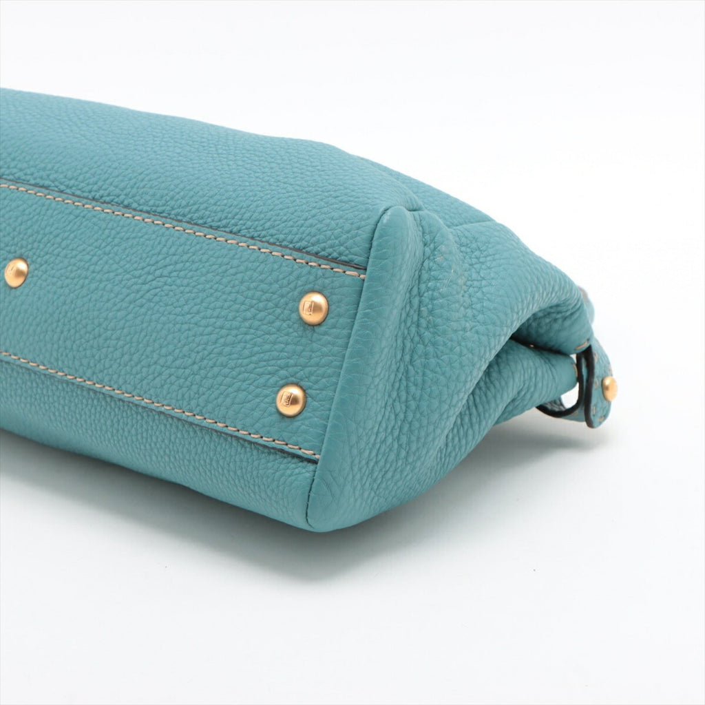 Fendi Peekaboo  Leather Handbag Tote Bag ()