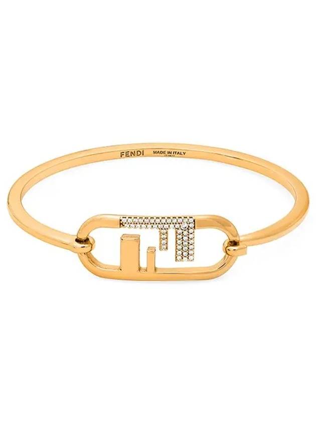 Fendi O'Lock FF Logo Bracelet Gold