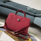 Dior Diorever Tote Bag In Red Calfskin Leather