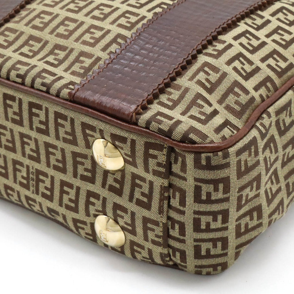 Fendi    Canvas Leather Shoulder Bag Tote Bag ()