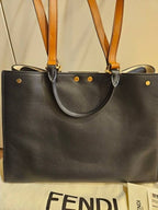 Fendi Peekaboo X Small Tote Bag Black