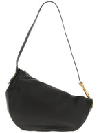 Burberry Knight Leather Medium Shoulder Bag Black