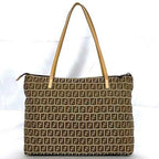 Fendi   Canvas Leather Tote Bag ()