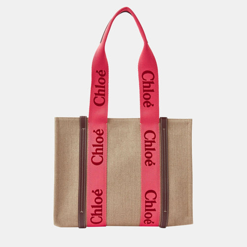 Chloe Pink Canvas Tote