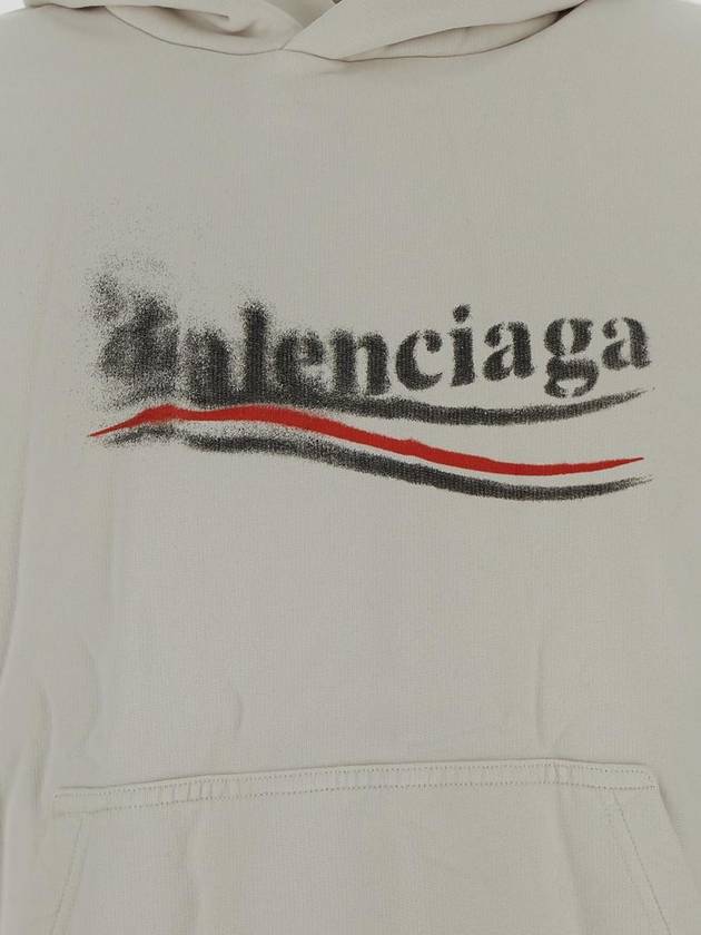 Balenciaga Political Stencil Medium Fit Hoodie White