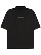 Balenciaga Balenciaga T-shirt With Logo, Women's, Black