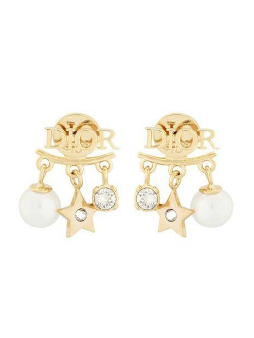 Clair D Lune Earrings Gold Dior
