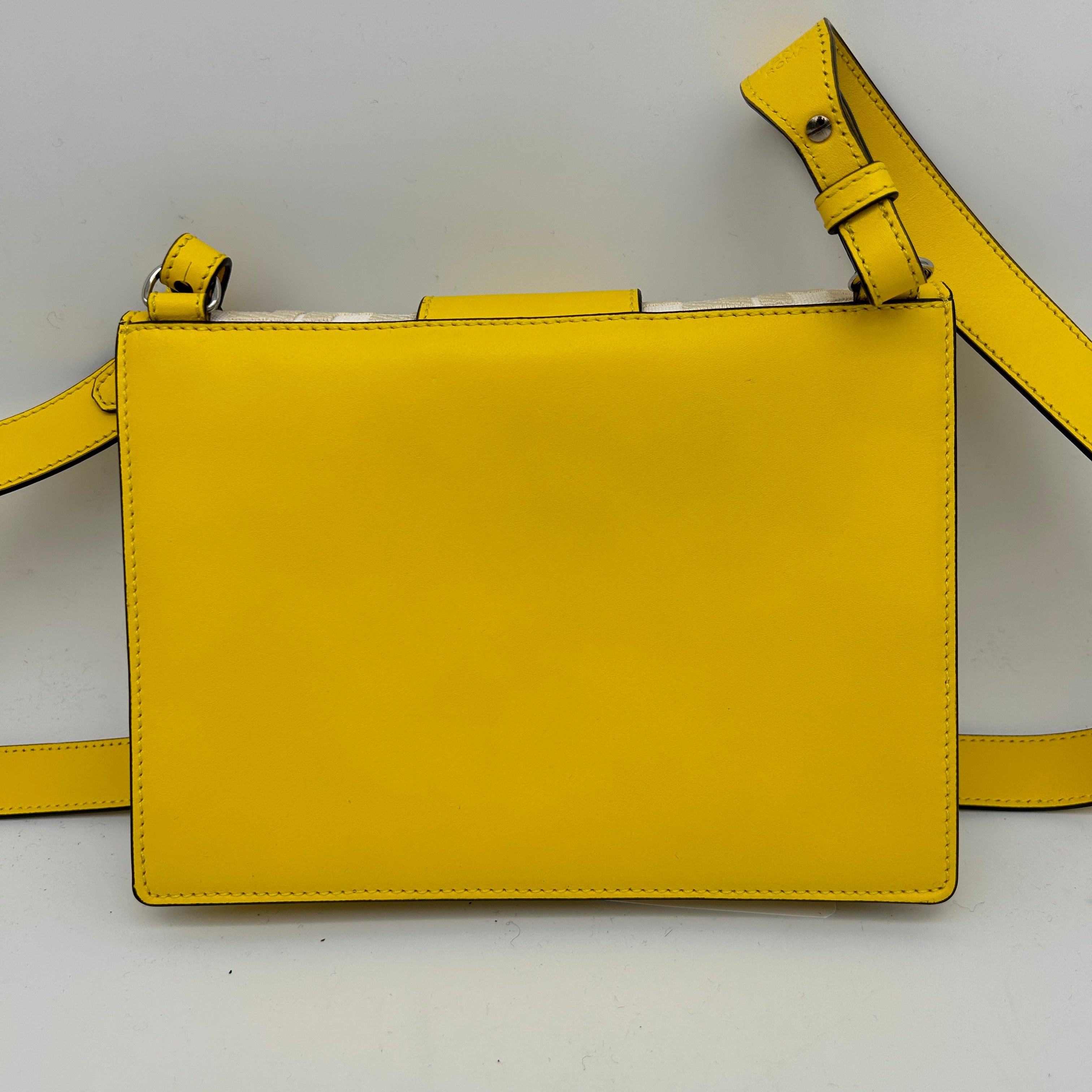 Fendi Yellow Medium Baguette Flat Bag