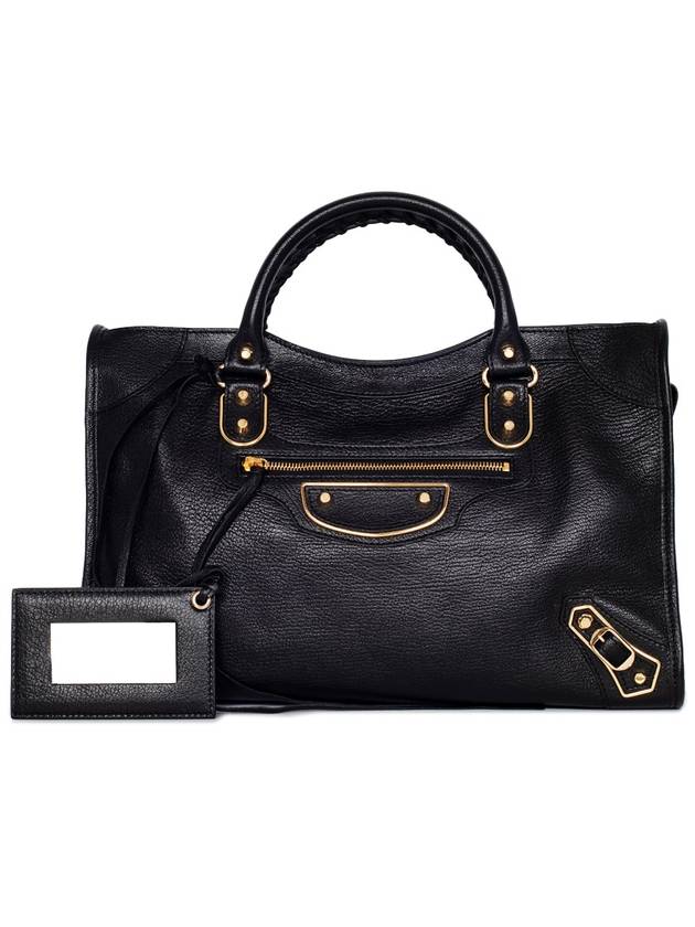 Balenciaga Classic Metallic Edge City Tote Bag Black
