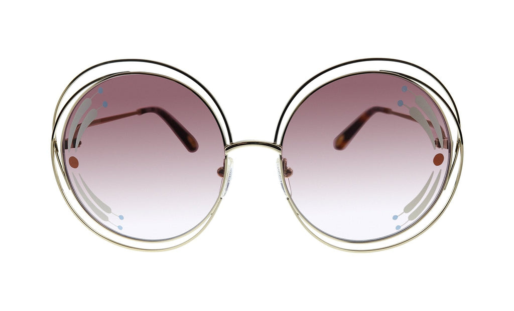 Chloe CE114SRI Gold Round Sunglasses