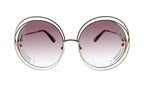 Chloe CE114SRI Gold Round Sunglasses