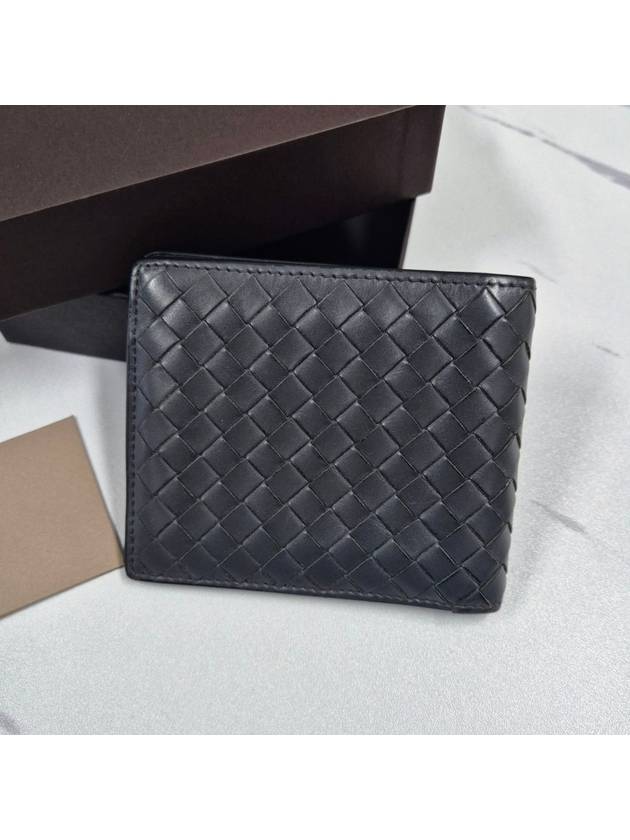 Bottega Veneta Intrecciato half wallet gray