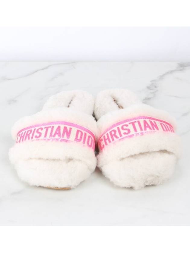 logo shearling slippers 36 230 Dior