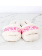 logo shearling slippers 36 230 Dior