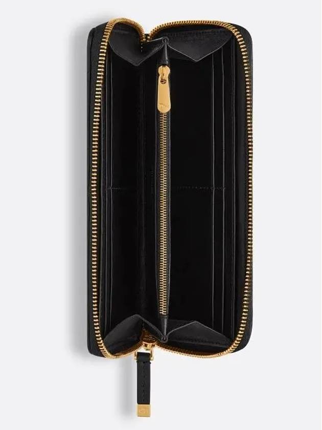 Miss Caro Voyageur Slim Long Wallet Black Dior