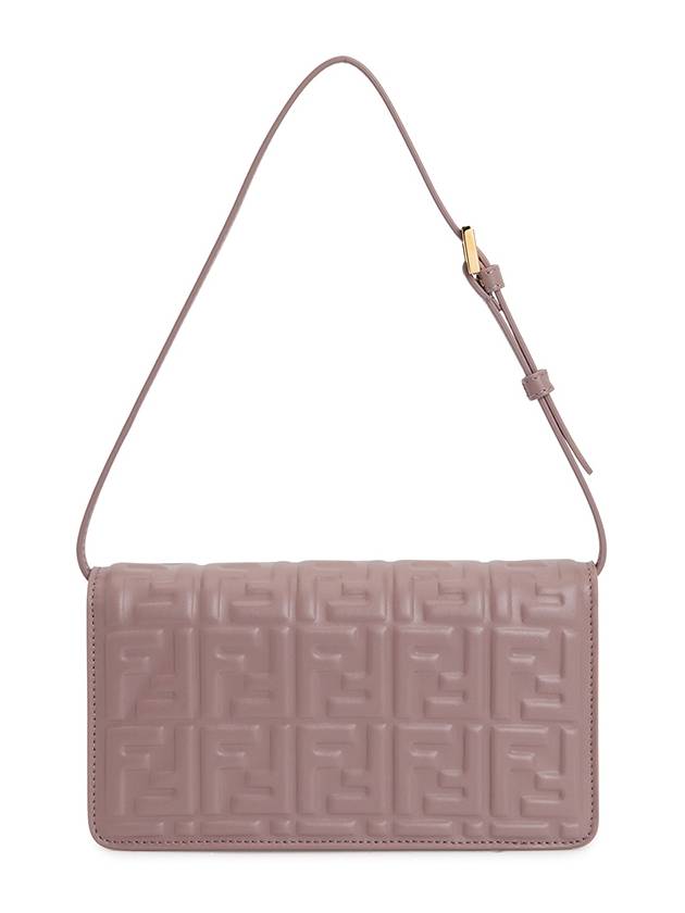 Fendi FF Baguette Nappa Leather Long Wallet Pink