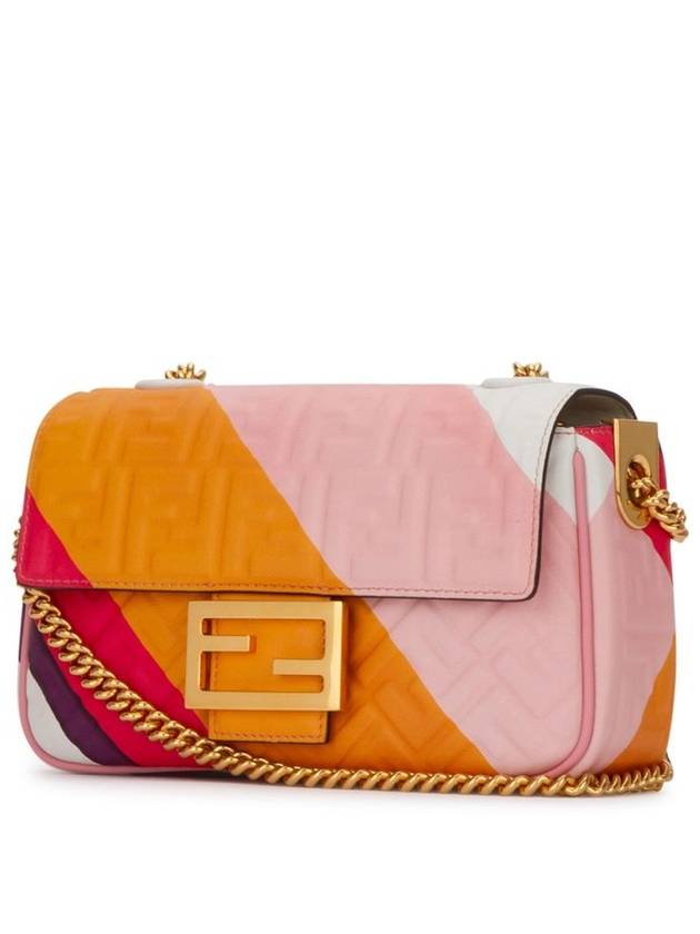 Fendi Baguette leather chain shoulder bag