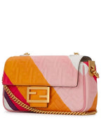 Fendi Baguette leather chain shoulder bag