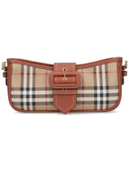 Burberry Check Shoulder Bag Brown
