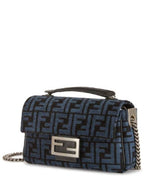 Fendi Baguette Chain Medium Shoulder Bag Blue