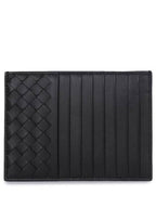 Bottega Veneta Intrecciato Card Wallet Black