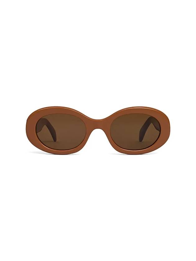 CELINE Eyewear Triomphe Logo Temple Sunglasses Brown