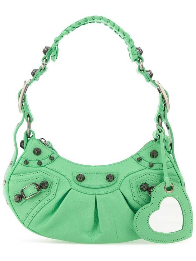 Balenciaga Le Cagole XS Lambskin Shoulder Bag Light Green