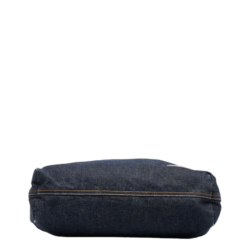 FENDI FENDI 26633 Shoulder Bag Canvas/Laser Indigo Blue Ladies Fender