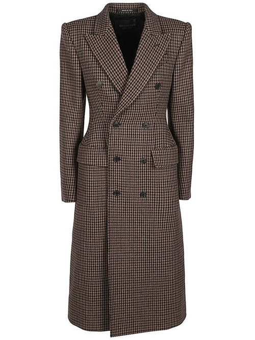 Balenciaga Wool Double Coat Brown