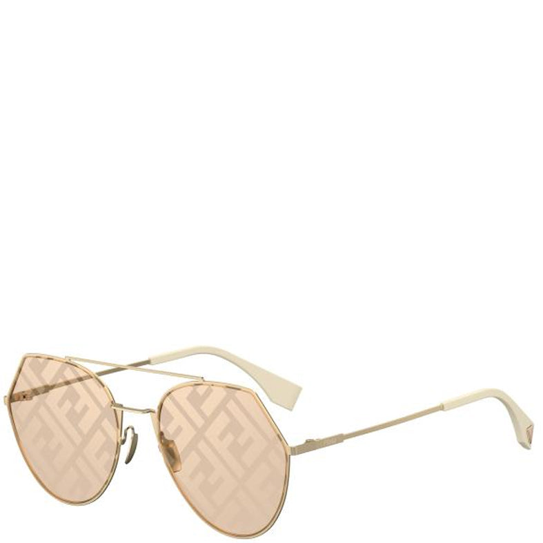 Fendi FFM0021S Eyeline, Gold/Light Brown