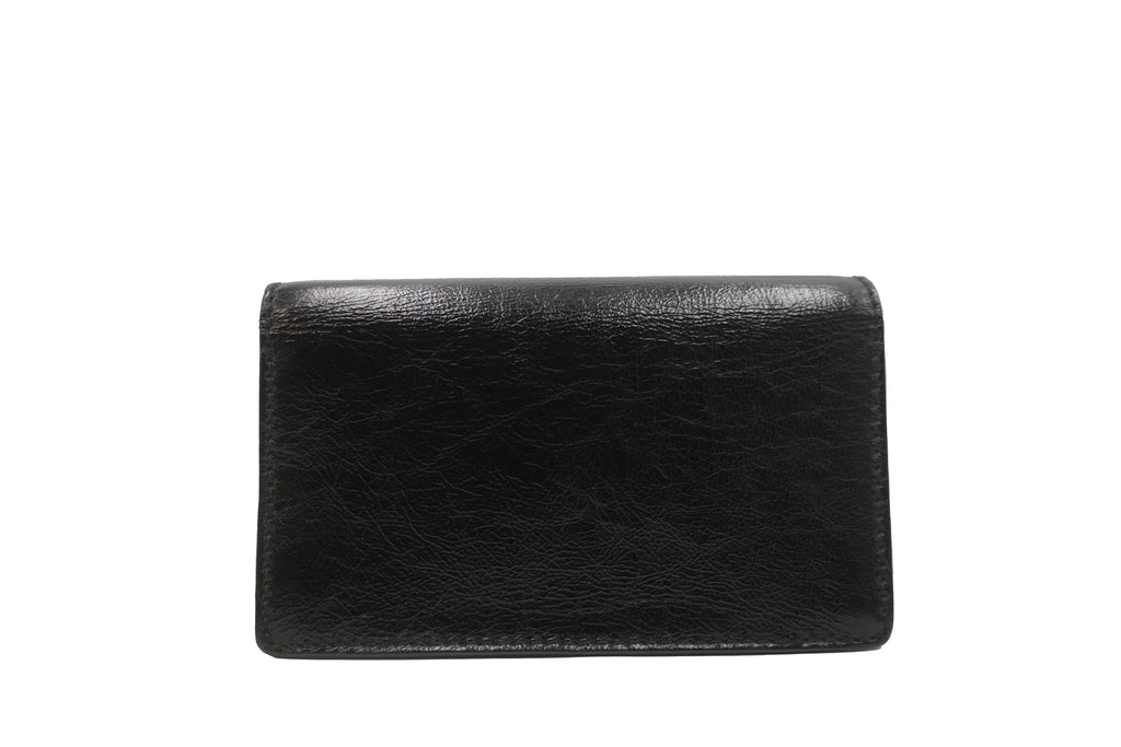 Jadior Clutch on Chain Leather Black