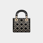 Mini Lady Dior Bag Black Crinkle Effect