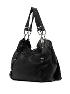 CELINE Dimitri Fringed Leather Shoulder bag