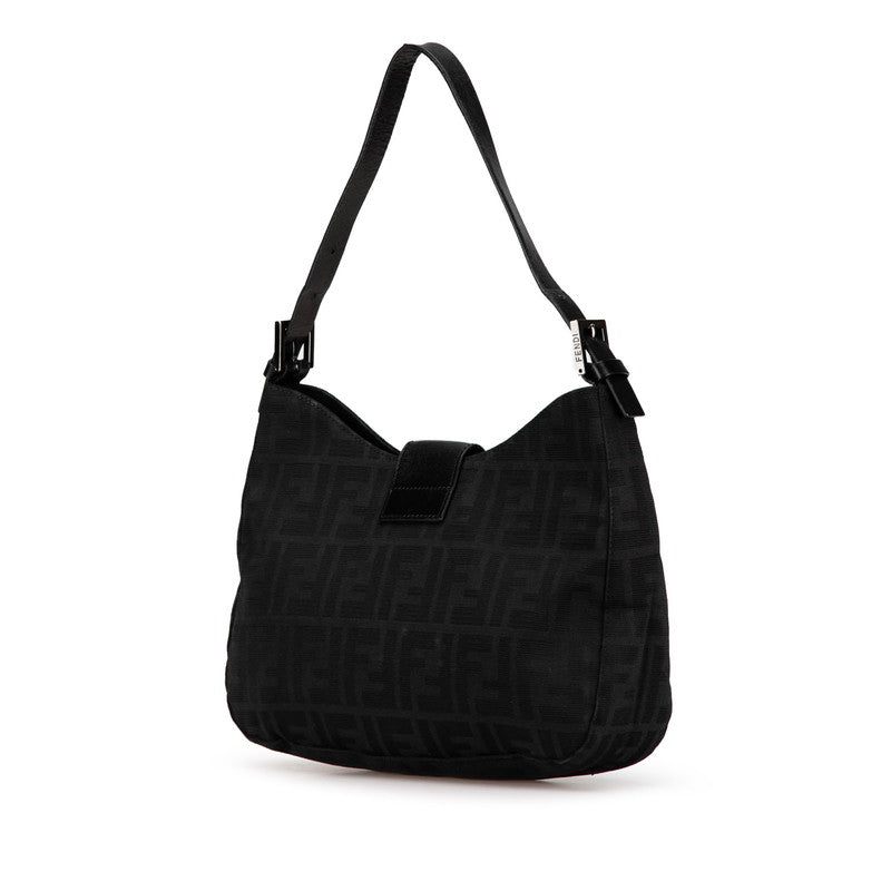 Fendi Nylon Leather Mamma Bucket Handbag 8BR036