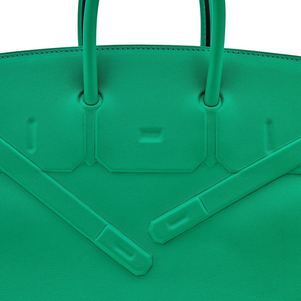 Hermes Birkin 25 Shadow Bag Menthe Swift Leather